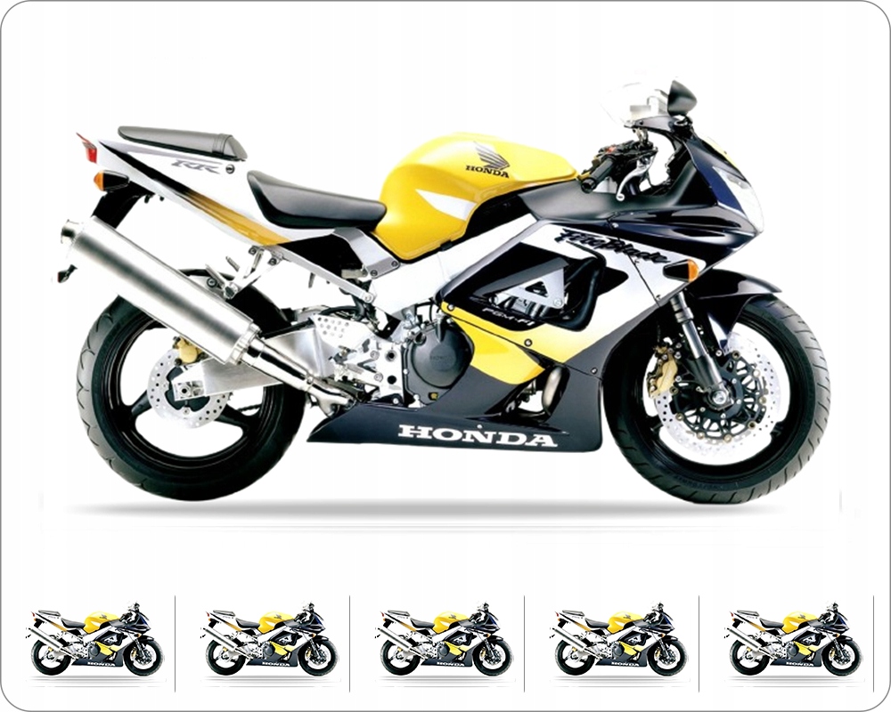 Nálepky Juula Na Honda Cbr 929 Rr Fireblade 2000 Žltá Y160