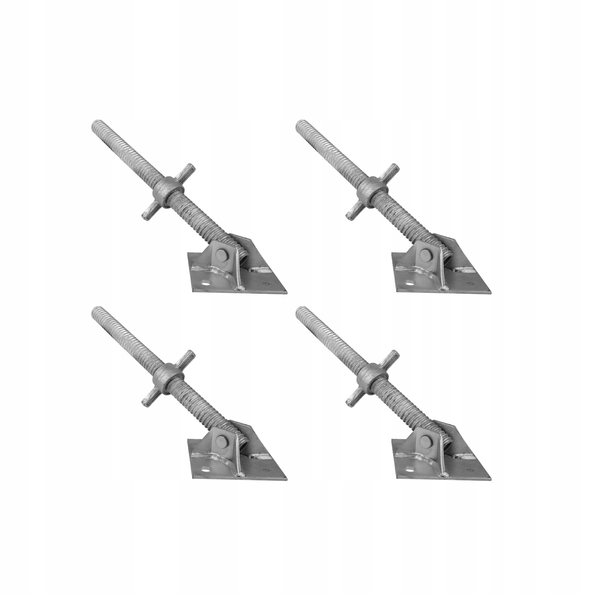 Stopa uchylna podstawa ramy rusztowania 50cm Ocynk 4x