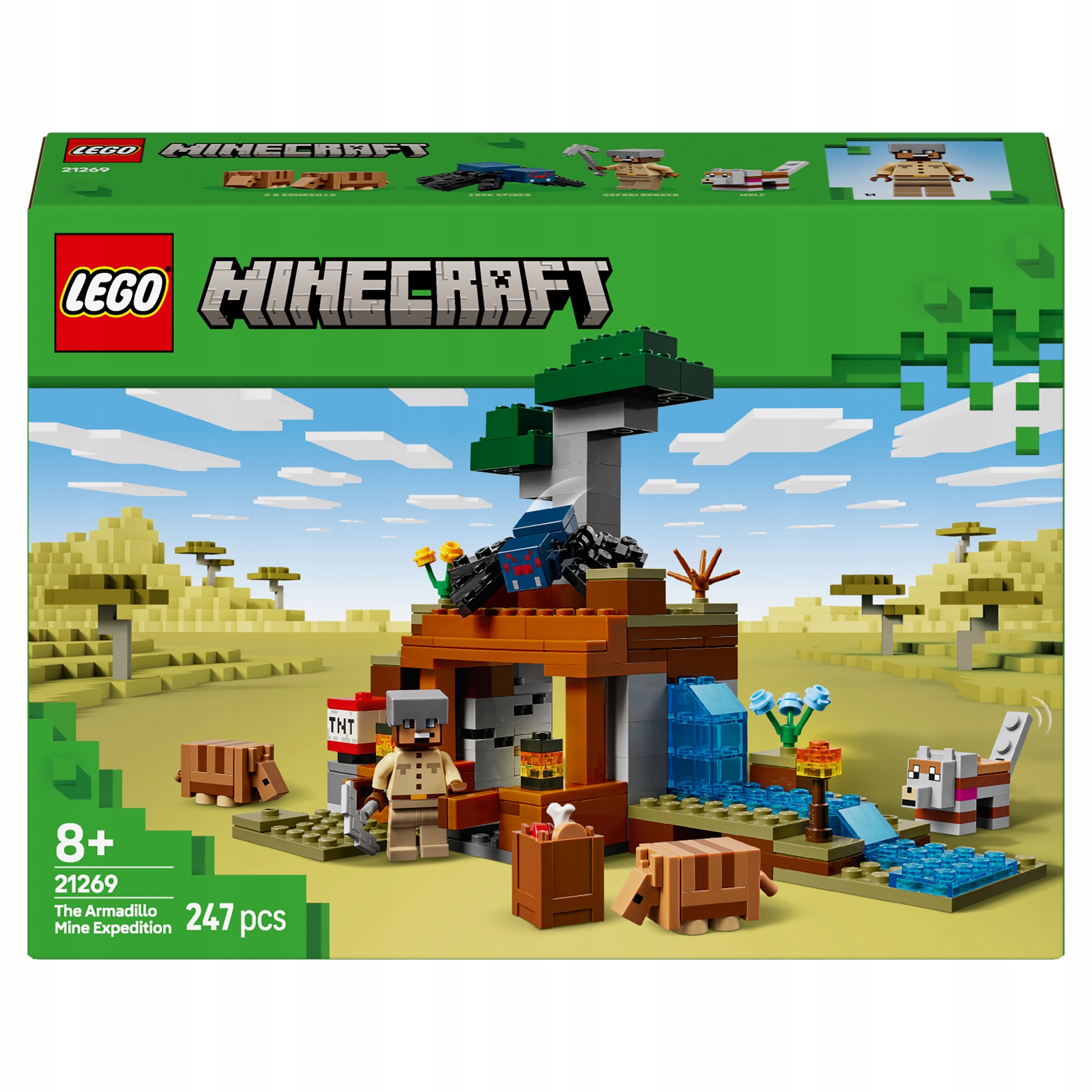 Lego Minecraft 21269 Dobrodružství dolu s trotilem a ptákem Tnt Výbuch