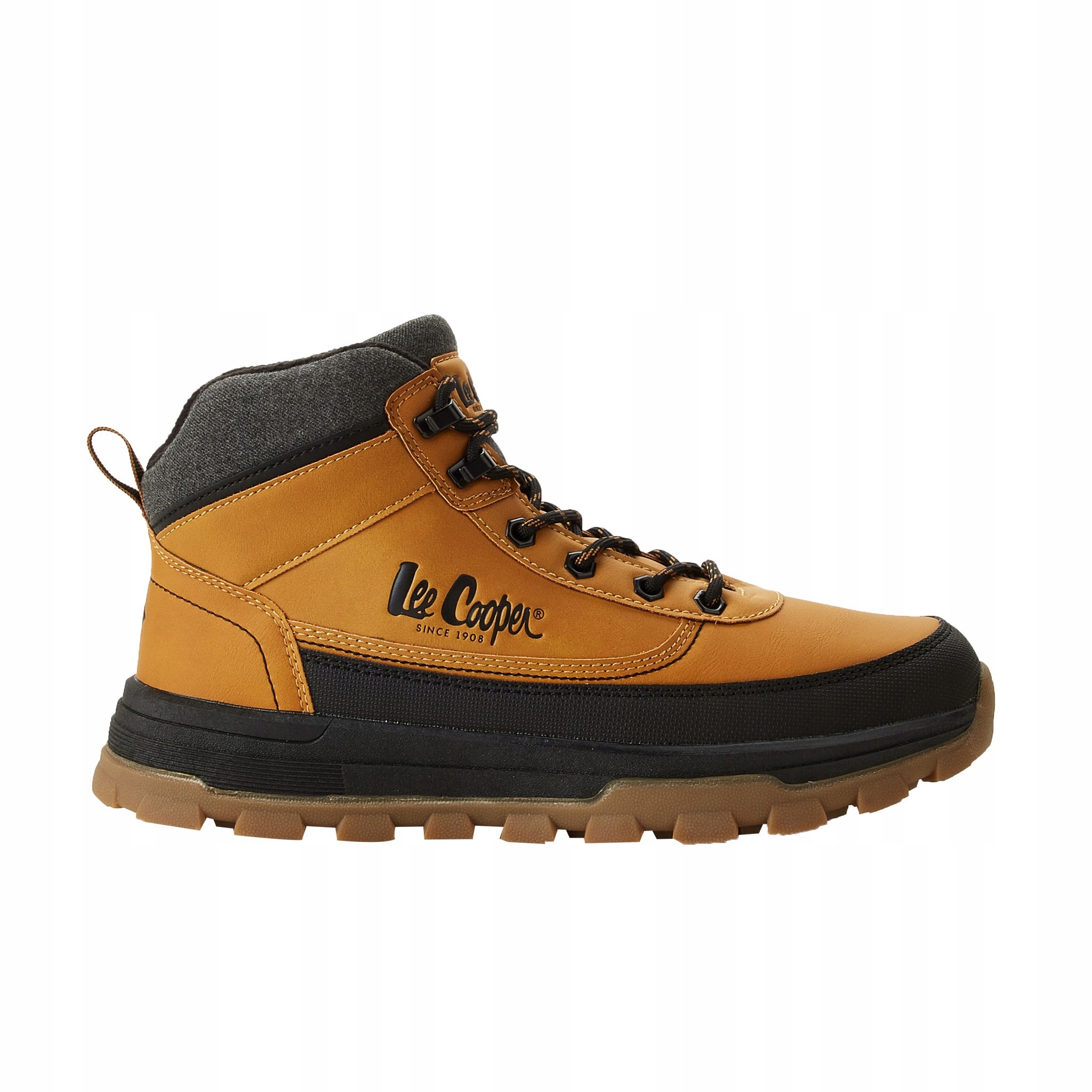 Pánské kotníkové boty sportovní boty Lee Cooper vel. 41 karamelové zateplené