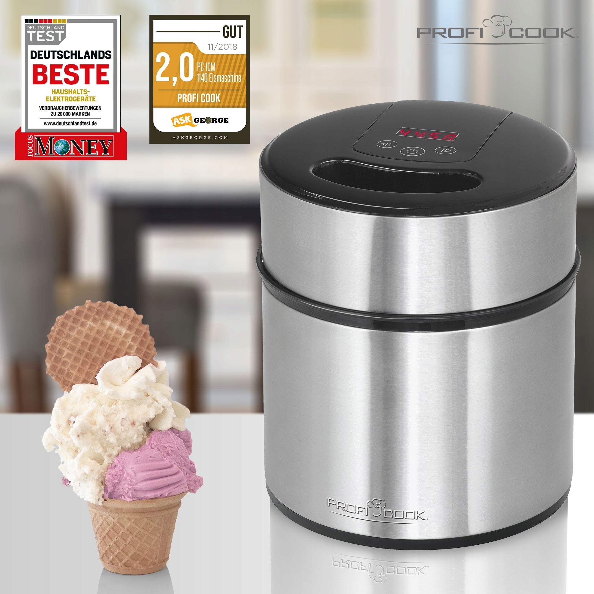 MASZYNA DO WYROBU LODÓW, AUTOMAT DOMOWA LODZIARKA PROFICOOK Model 501140