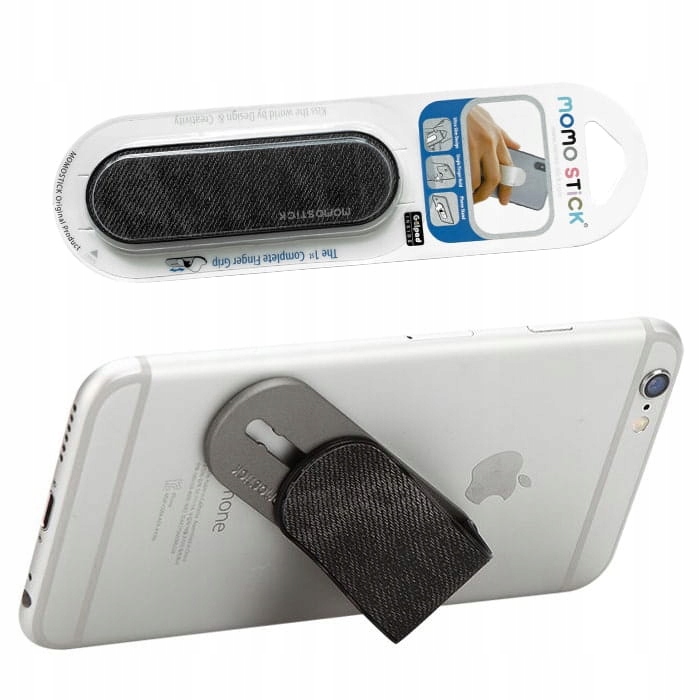 PODSTAWKA HOLDER UCHWYT PASEK DO TELEFONU SMARTFONA NA PALEC CZARNA EAN (GTIN) 5903802289022