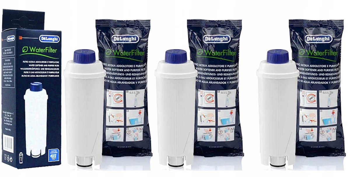 

Filtr wody do ekspresu Delonghi Dls C002 x 3 szt