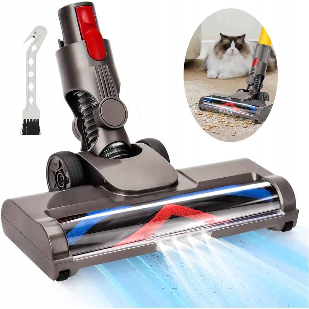 Měkký Led Kartáč Pro Dyson V15 V11 V10 V8 V7 S Flexibilním Otáčením O 180°