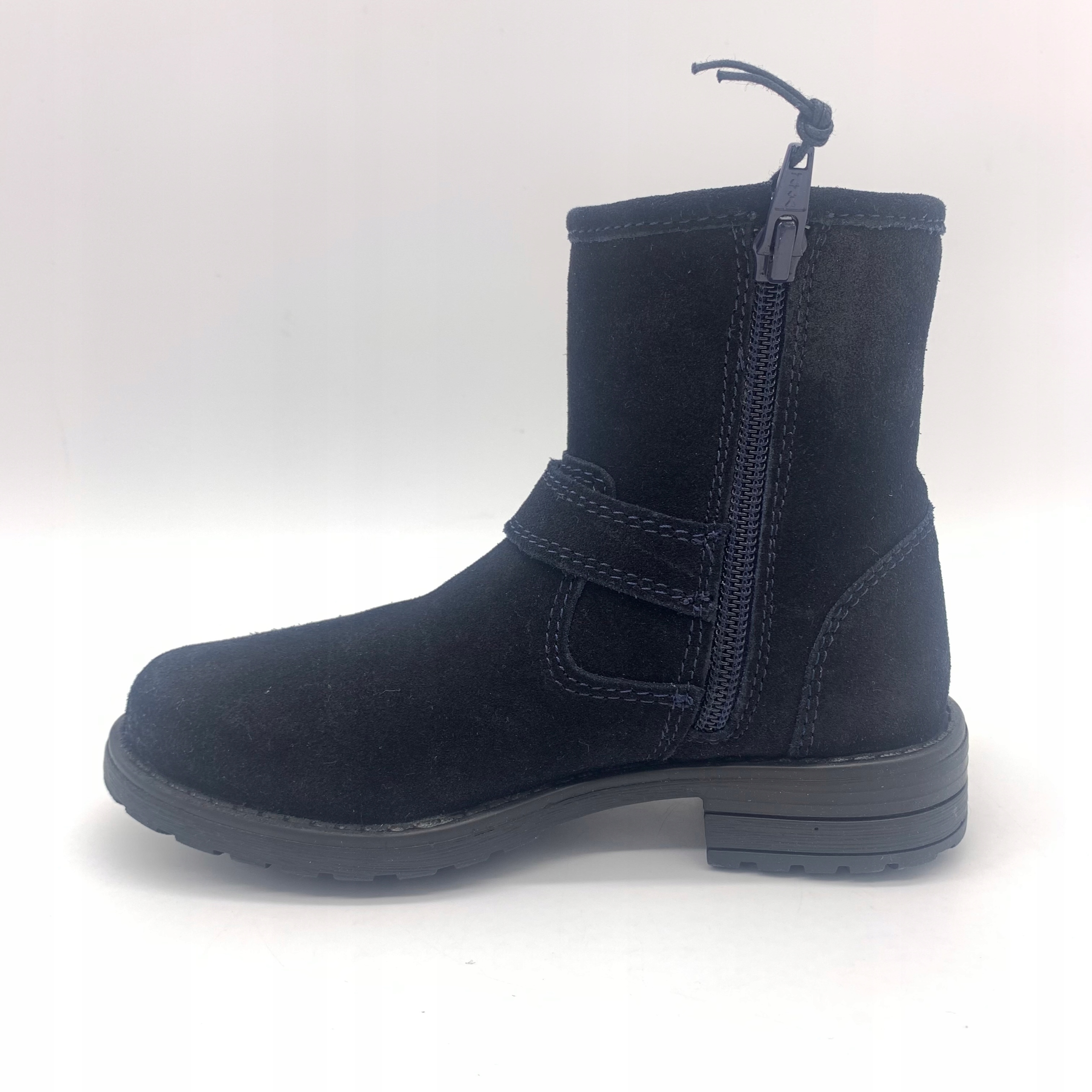 Buty dziecięce botki zamszowe ocieplane granatowe Friboo rozmiar 28 Marka Friboo