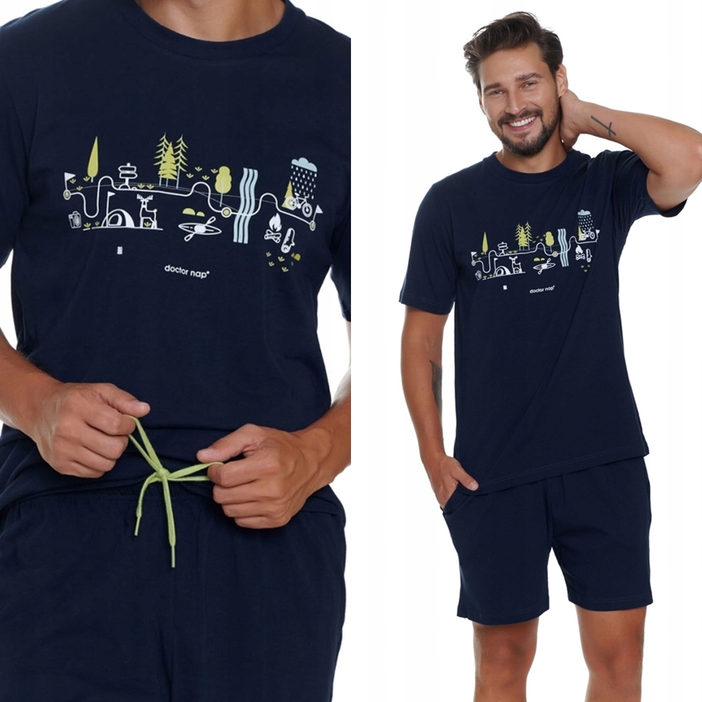 Pánské pyžamo Doctor Nap 5355 S 44 Tmavě modrá