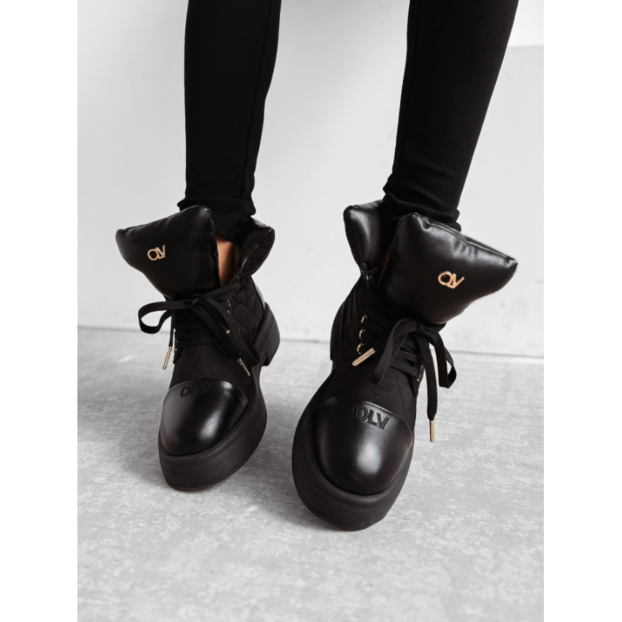 Olavoga Baddie Dámské boty Workery černé velikost 36