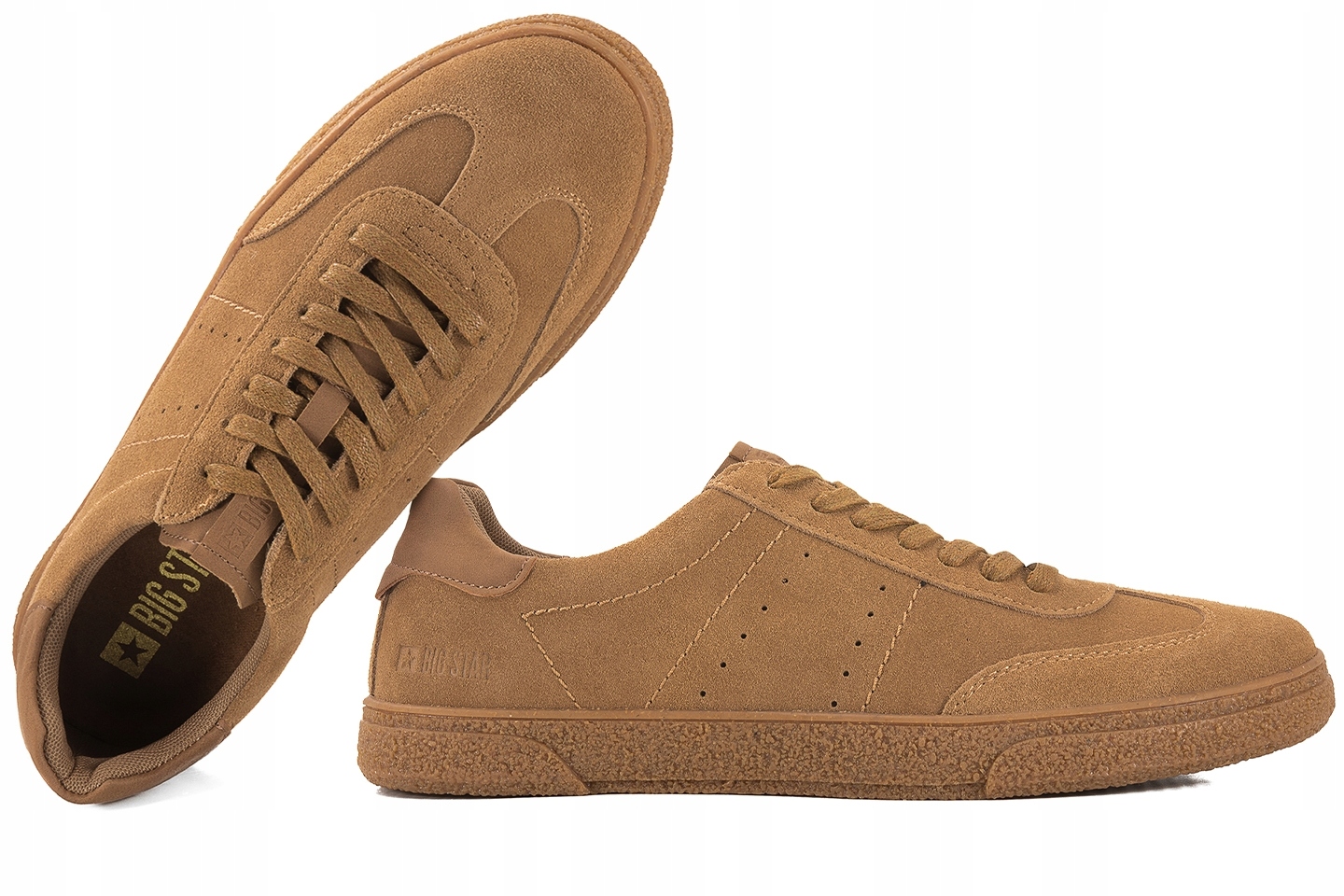 Big Star NN174186 Polobotky Sportovní Tenisky Kožené