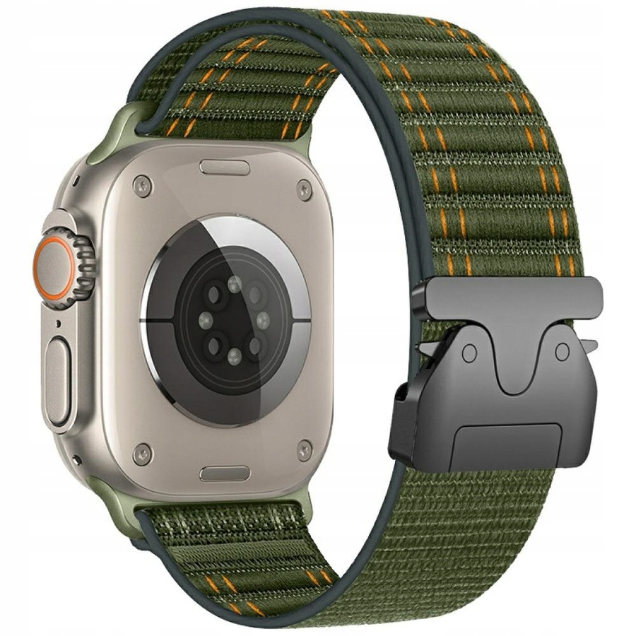 Pasek Beline Woven Nylon Diagonal Parachute Apple Watch 38/40/41mm zielony