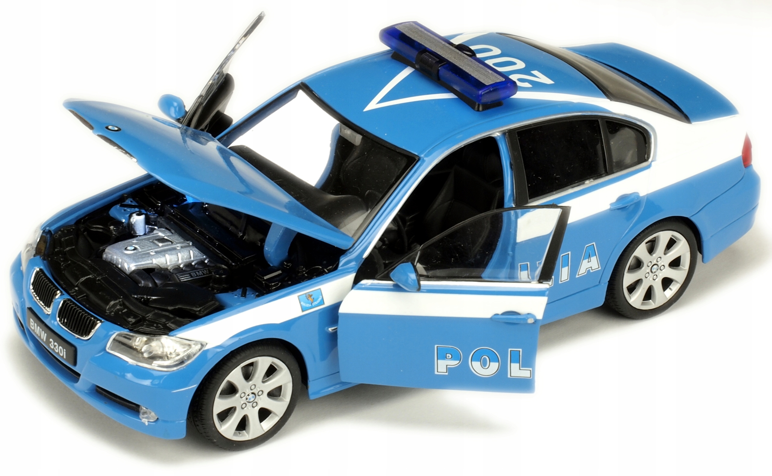 

Metalowy Model Otwierane Drzwi Bmw 330i Policja