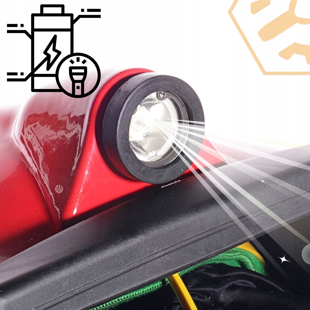 hełm do piaskowania RES-3G/OH/LM1 z latarką LED fartuchem do piaskarki Marka Kortech