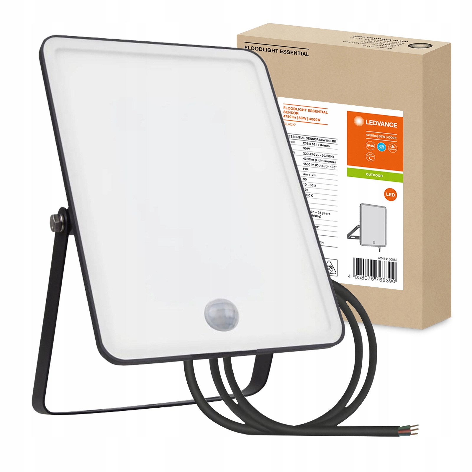 Naświetlacz LED 50W IP65 CZUJNIK RUCHU LEDVANCE