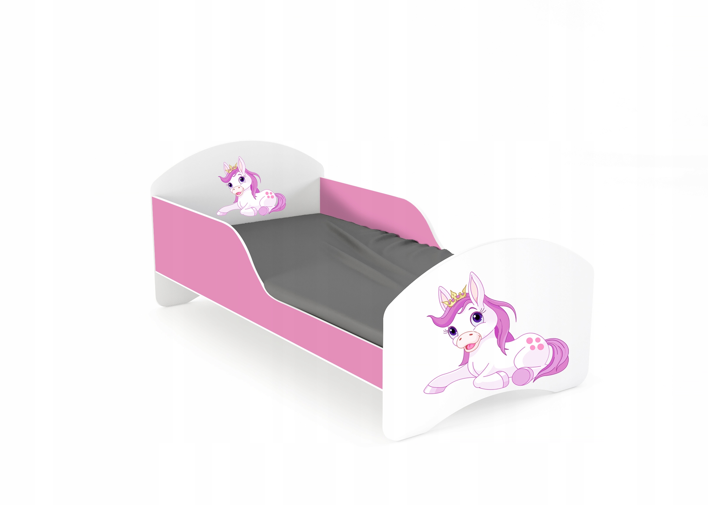 Łóżko dziecięce LEO2 140x70 biało-różowe Typ łóżko pojedyncze