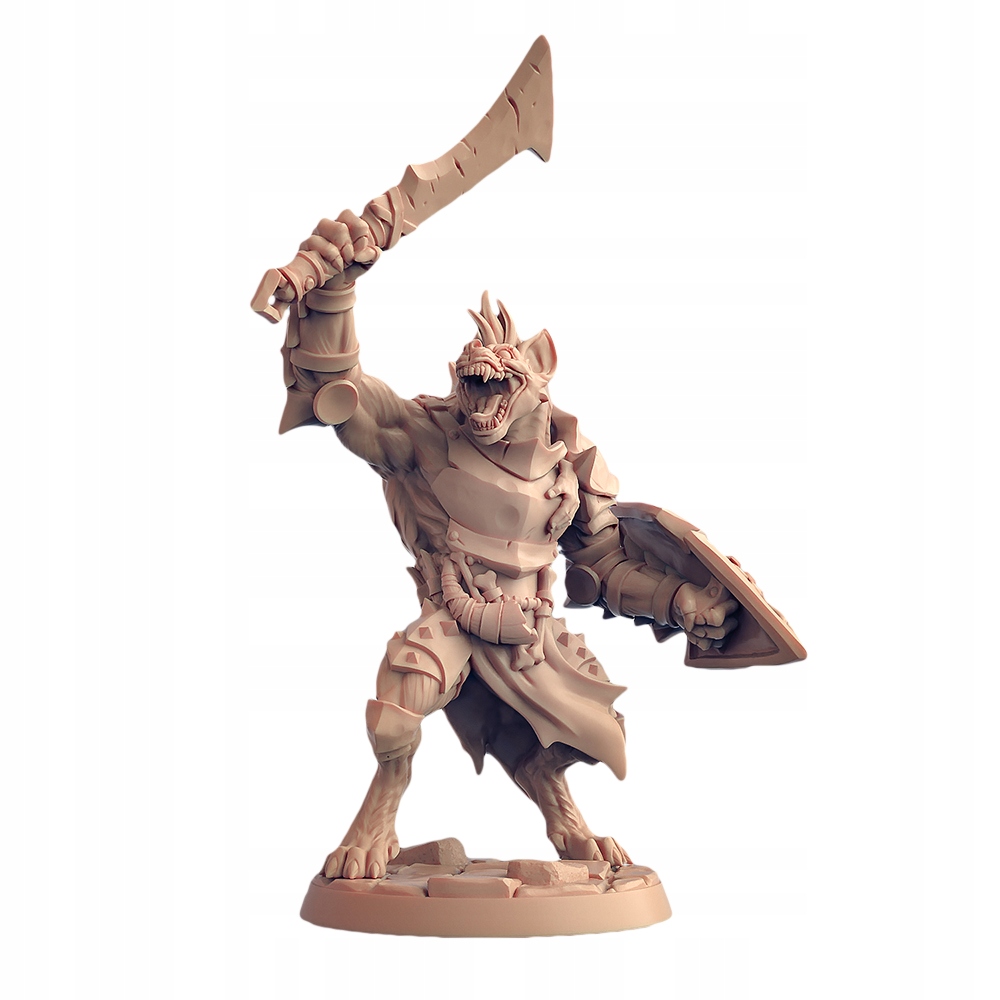 Figurka AG Gnol z toporem i mieczem RPG