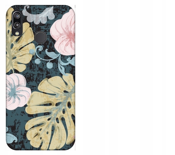 

Etui pokrowiec Huawei P20 Lite Liscie tropikalny w