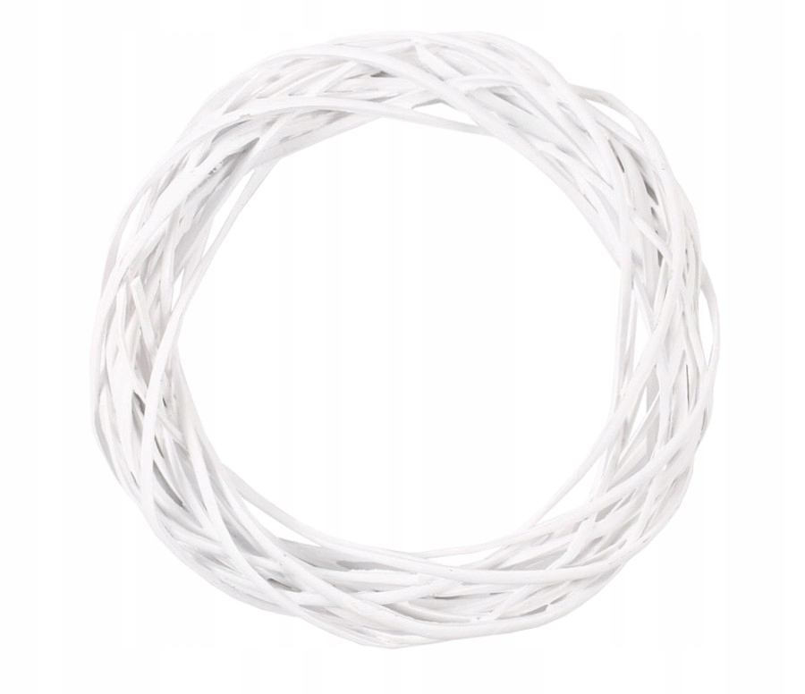 

Biały Wianek Wiklinowy Ring Koło śr.25 cm