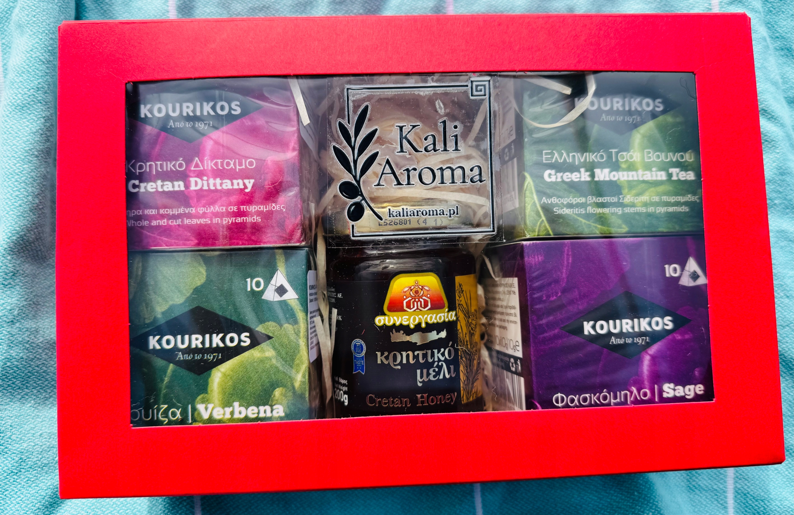 Dárková Sada Box Řecké čaje s medem
