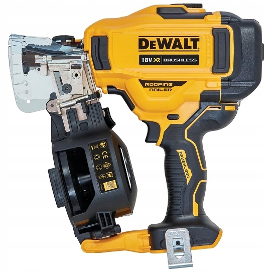 Gwoździarka bębnowa DeWALT DCN45RNN w kolorze czarno-srebrnym