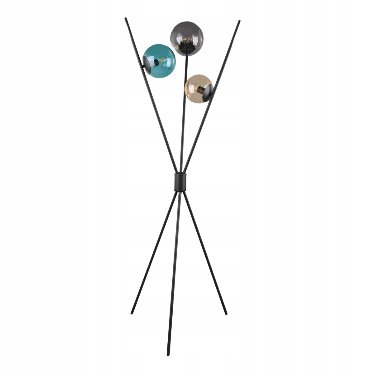 Stojacia podlahová lampa Lance čierna Trio