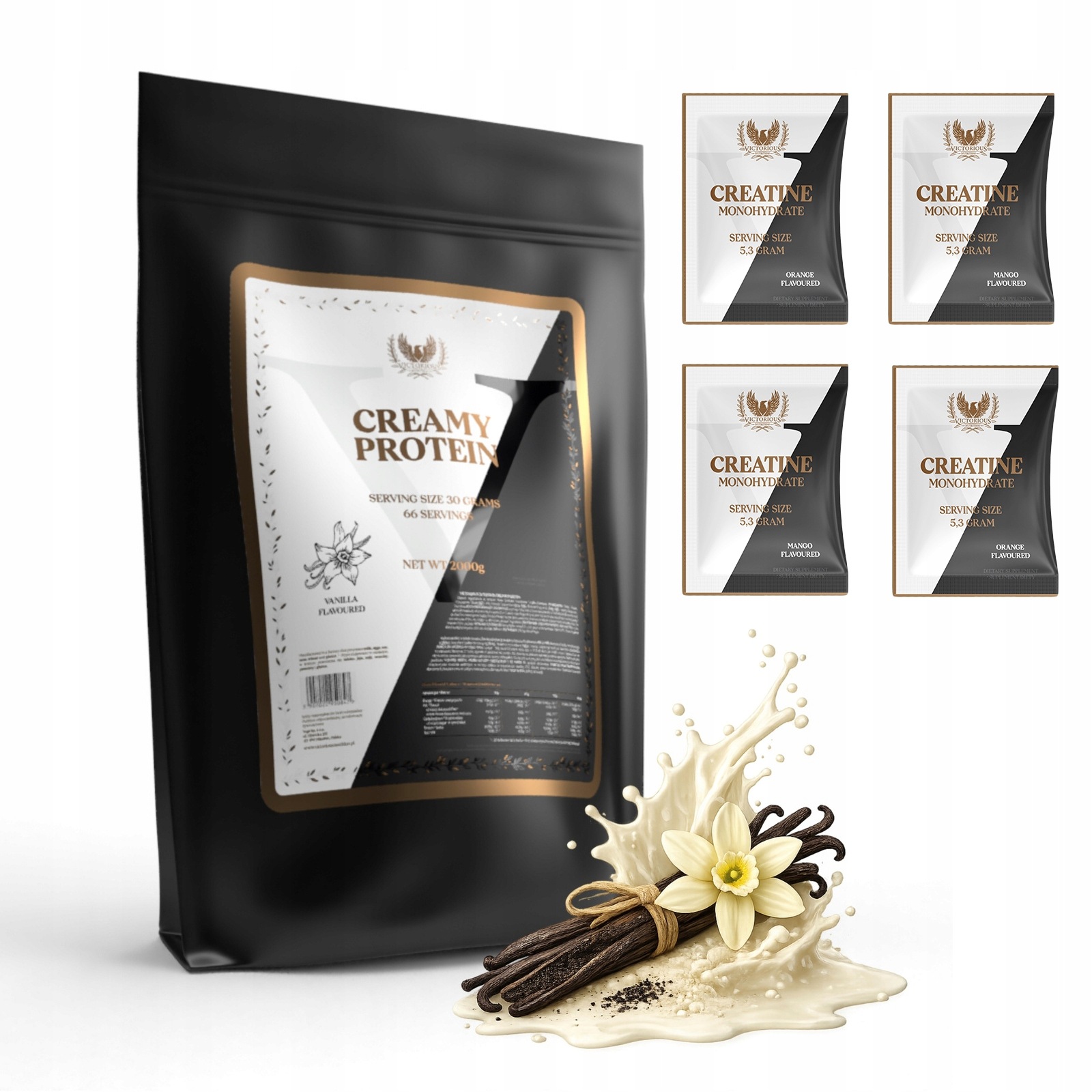 Bílkoviny 2000 g Creamy Protein Wpc 70% Whey Vanilka Victorious