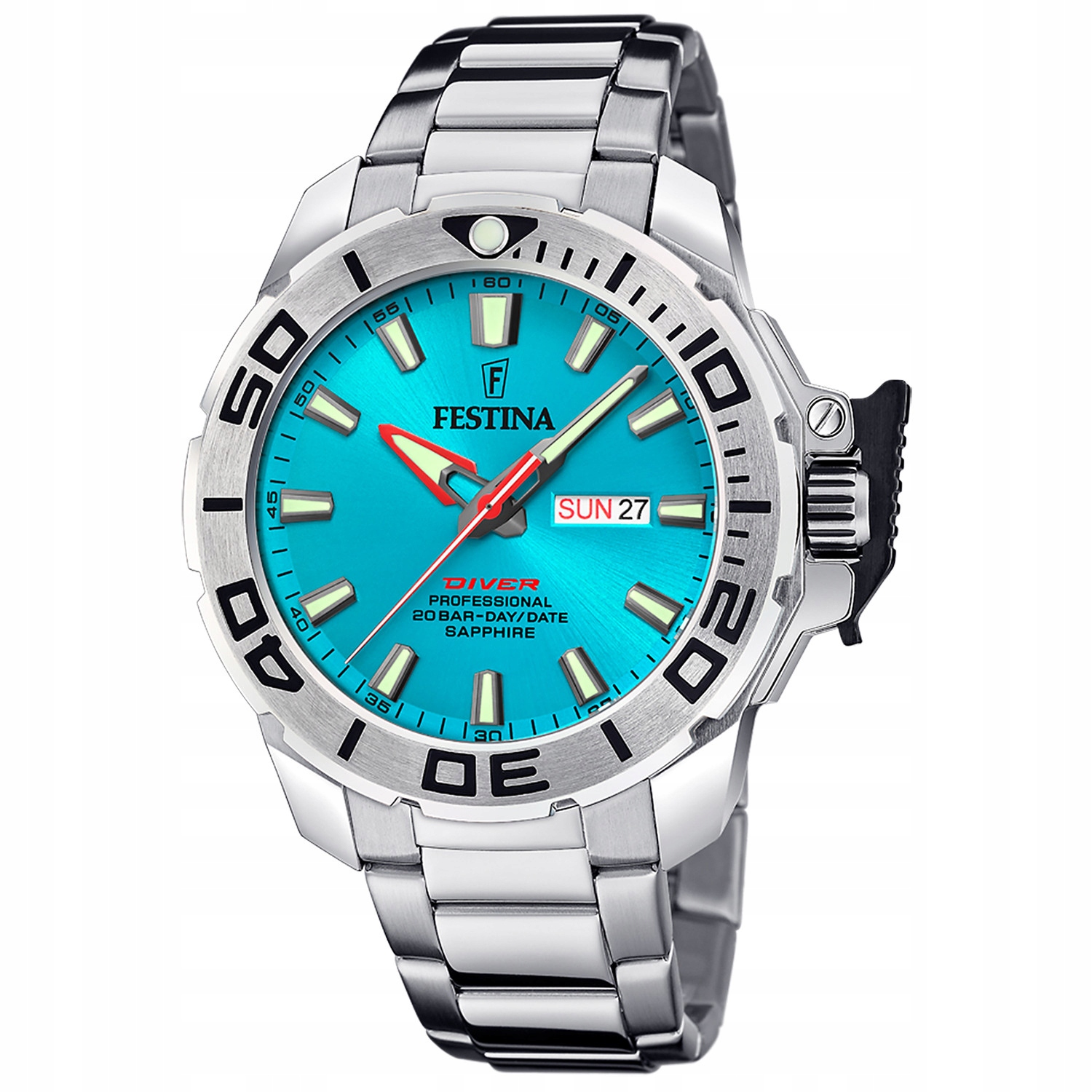 Pánské Hodinky Festina F20665-6 stříbrný náramek