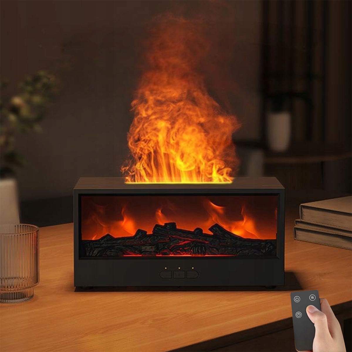 Zvlhčovač Vzduchu Krb Led Rgb Difuzér Aromaterapie Časovač Dálkové Ovládání