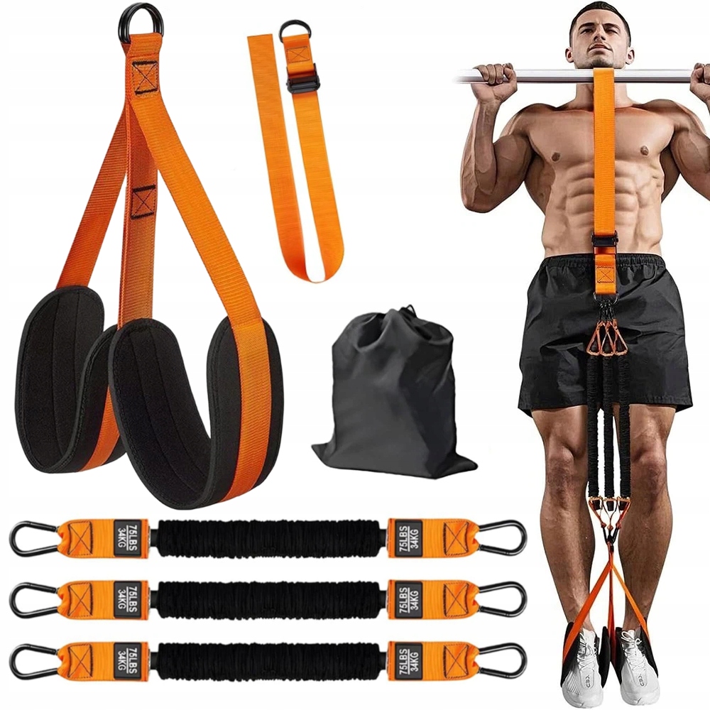 Popruhy Pro Zvedání Tréninkových Pásů, Nastavitelné, 75-225LBS