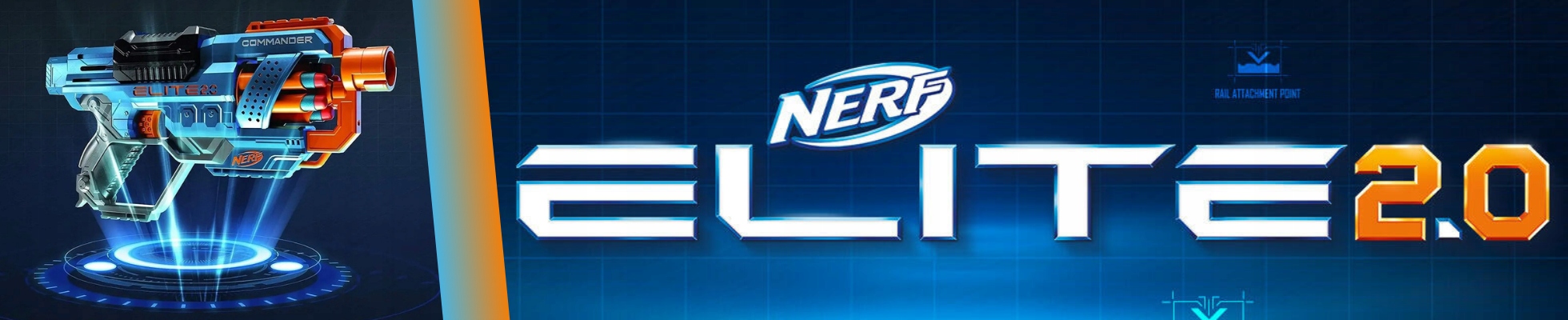 PISTOLET NERF ELITE 2 0 COMMANDER KARABIN 20x STRZAŁKI KOLBA TŁUMIK ZESTAW Kod producenta NA STRZAŁKI PIANKOWE