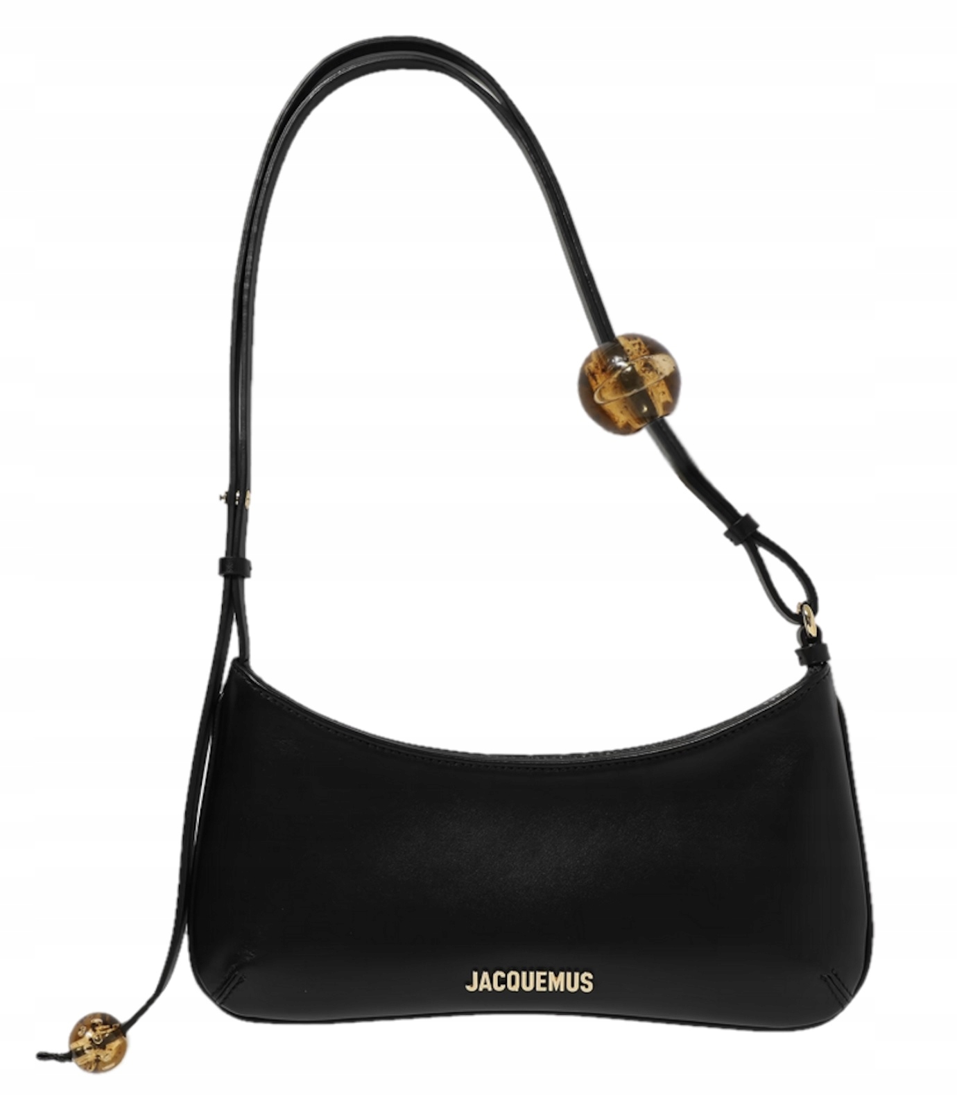 Kabelka Jacquemus Le Grand Bisou Perle Bag 251BA410-3171 Černá Kůže