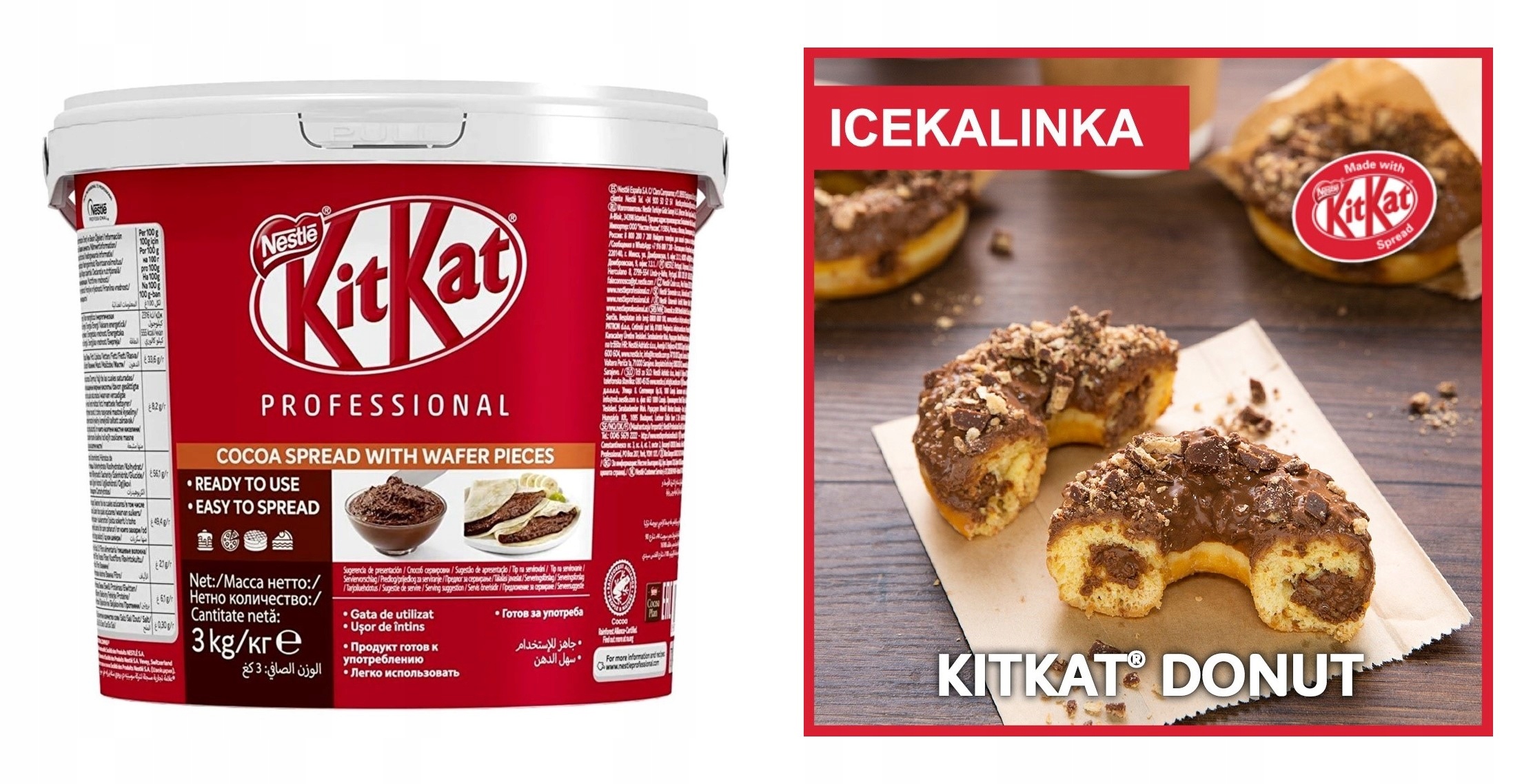 Krem do gofrów i naleśników Kit Kat 3kg Donuts