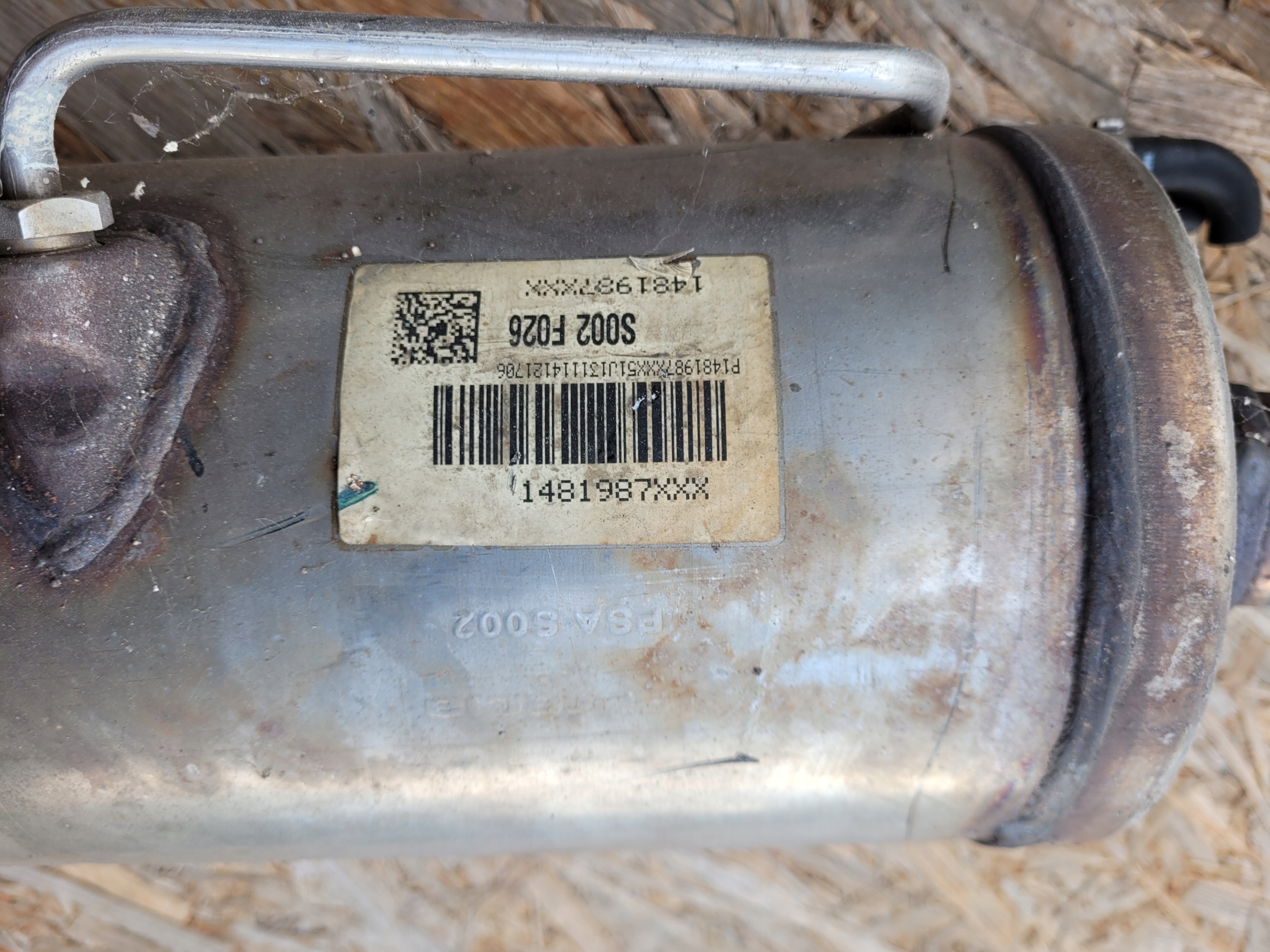 FILTER DPF FAP PSA S002 F026 1481987