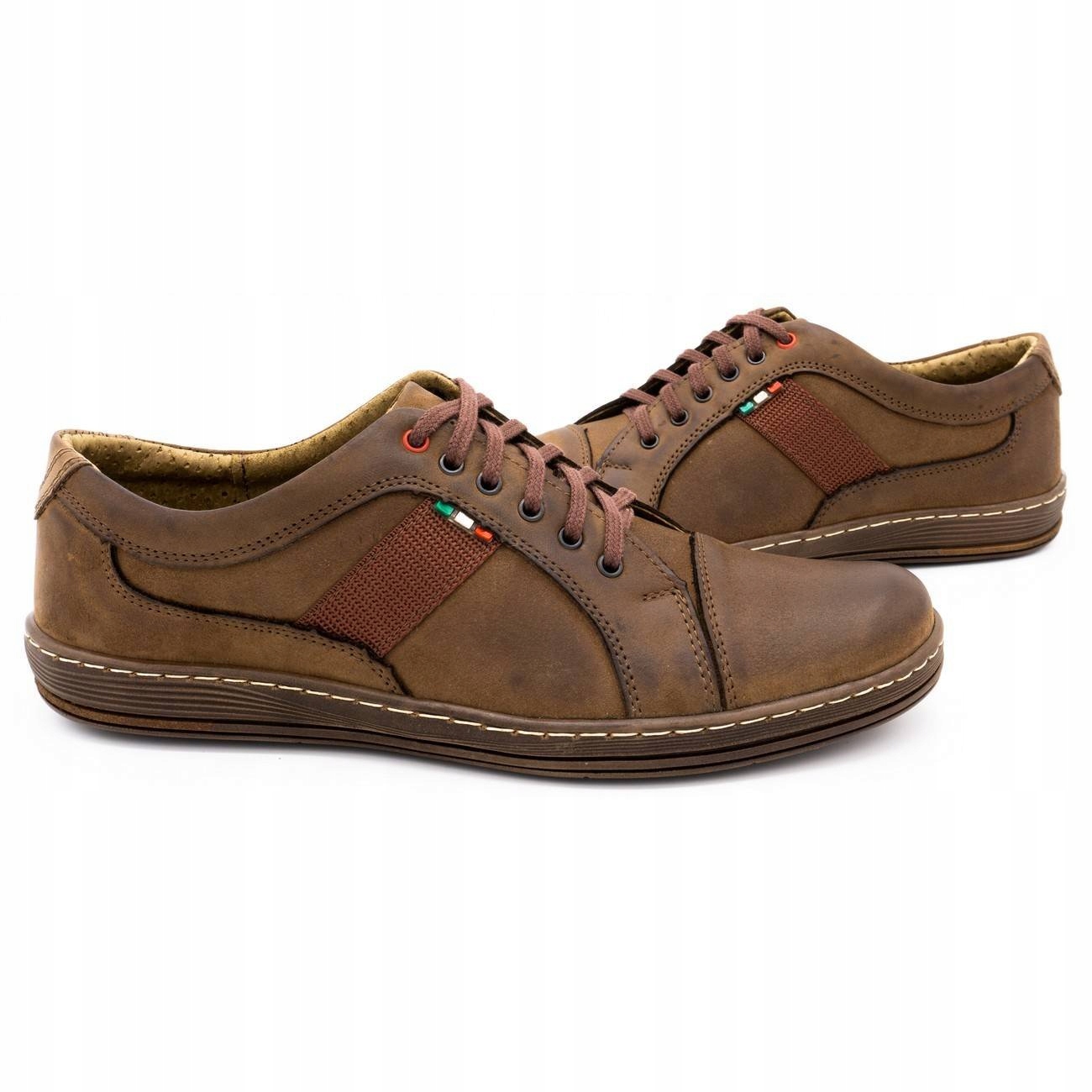 BUTY OLIVIER MĘSKIE SKÓRA POLSKIE 238GT BRĄZ 41 Rozmiar 41