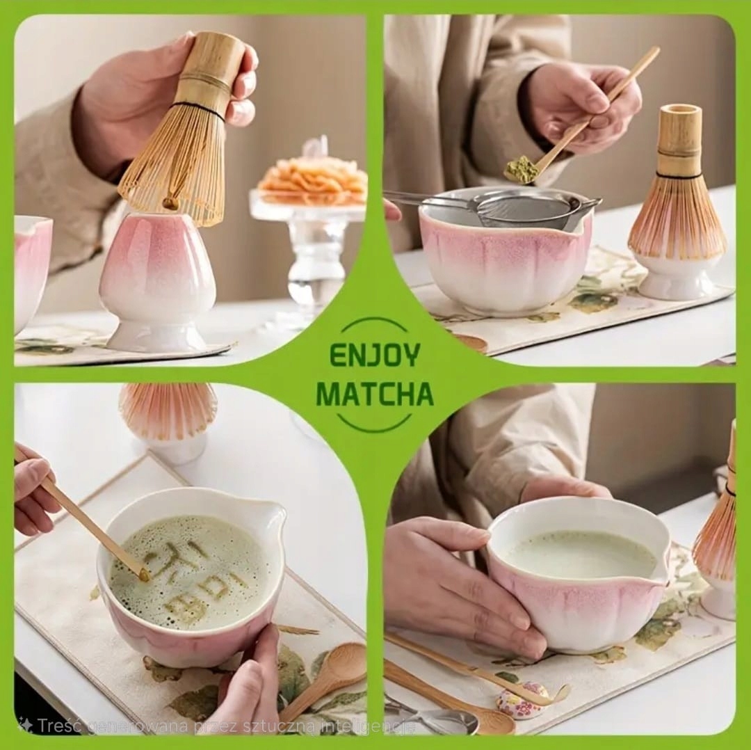 Dovanų matcha rinkinys su japoniškais priedais startui