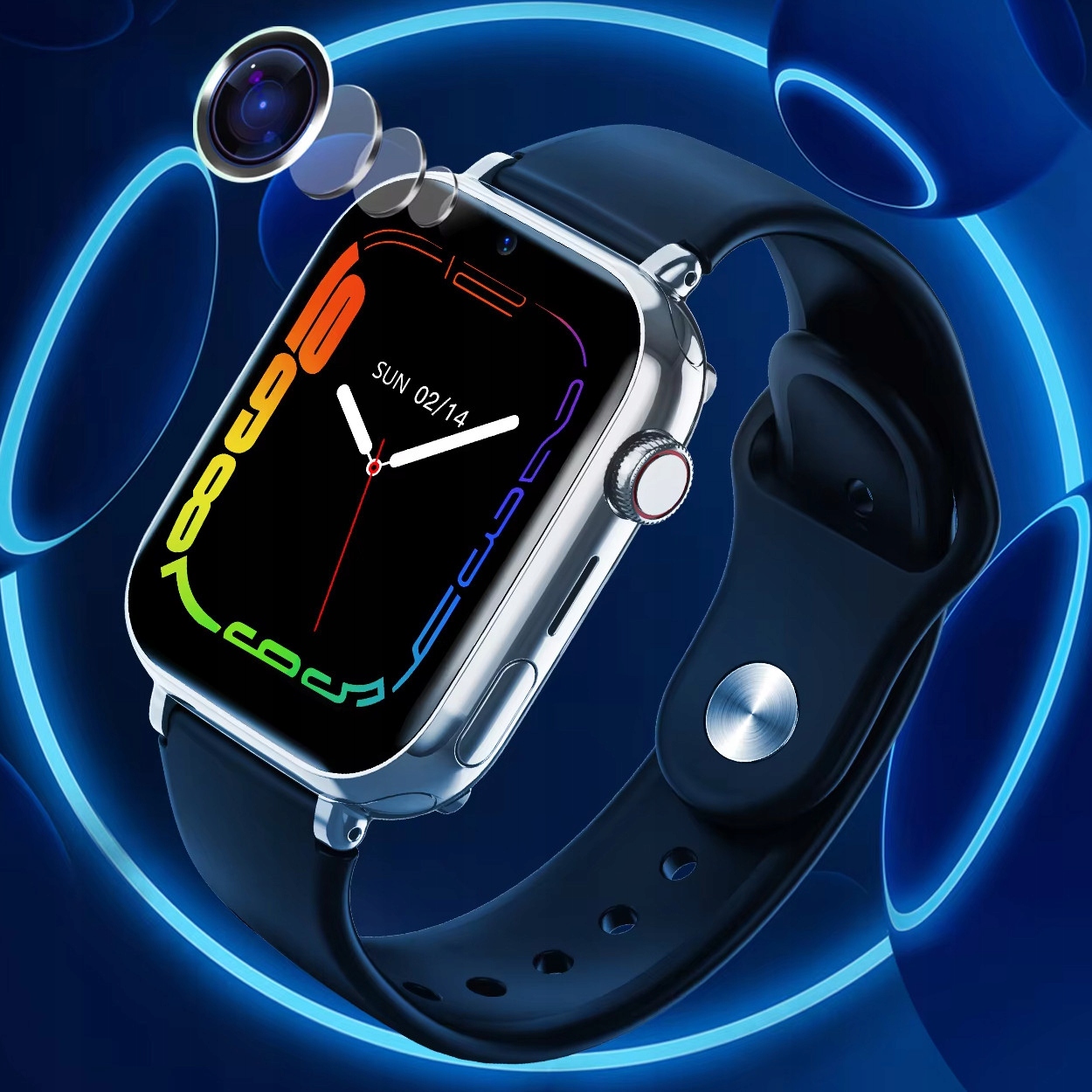 ZEGAREK SMARTWATCH 4G SIM PL LOKALIZATOR GPS WIFI LBS ROZMOWY VIDEOCALL Kształt koperty prostokątna