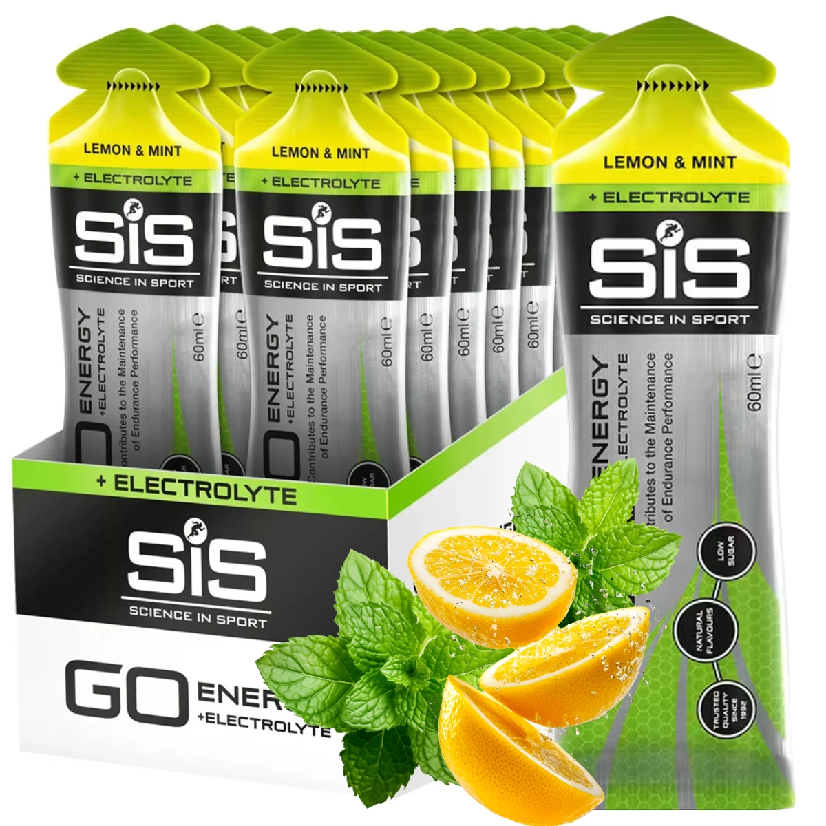 Sis Go Electrolyte Gel Energetický Gel 30x60 ml Citron máta