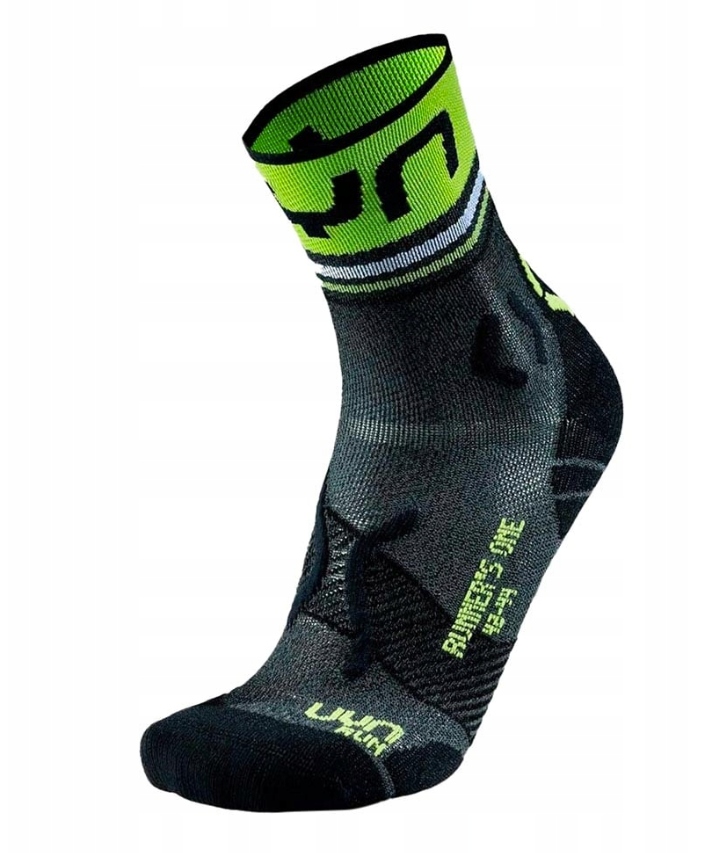 Skarpety męskie Uyn Man Runner's One Short Socks szaro-zielone 35/38