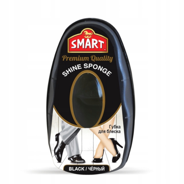 

Smart Gąbka nabłyszczająca do butów Czarna, 8 ml