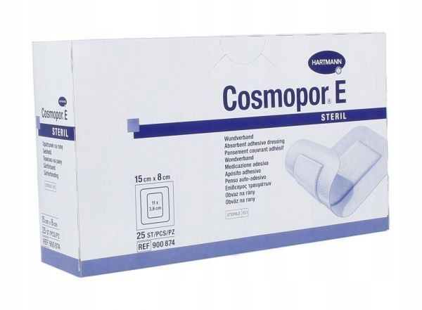 

Plaster Cosmopor E 15CM X 8CM Opak. A'25 Jałowy