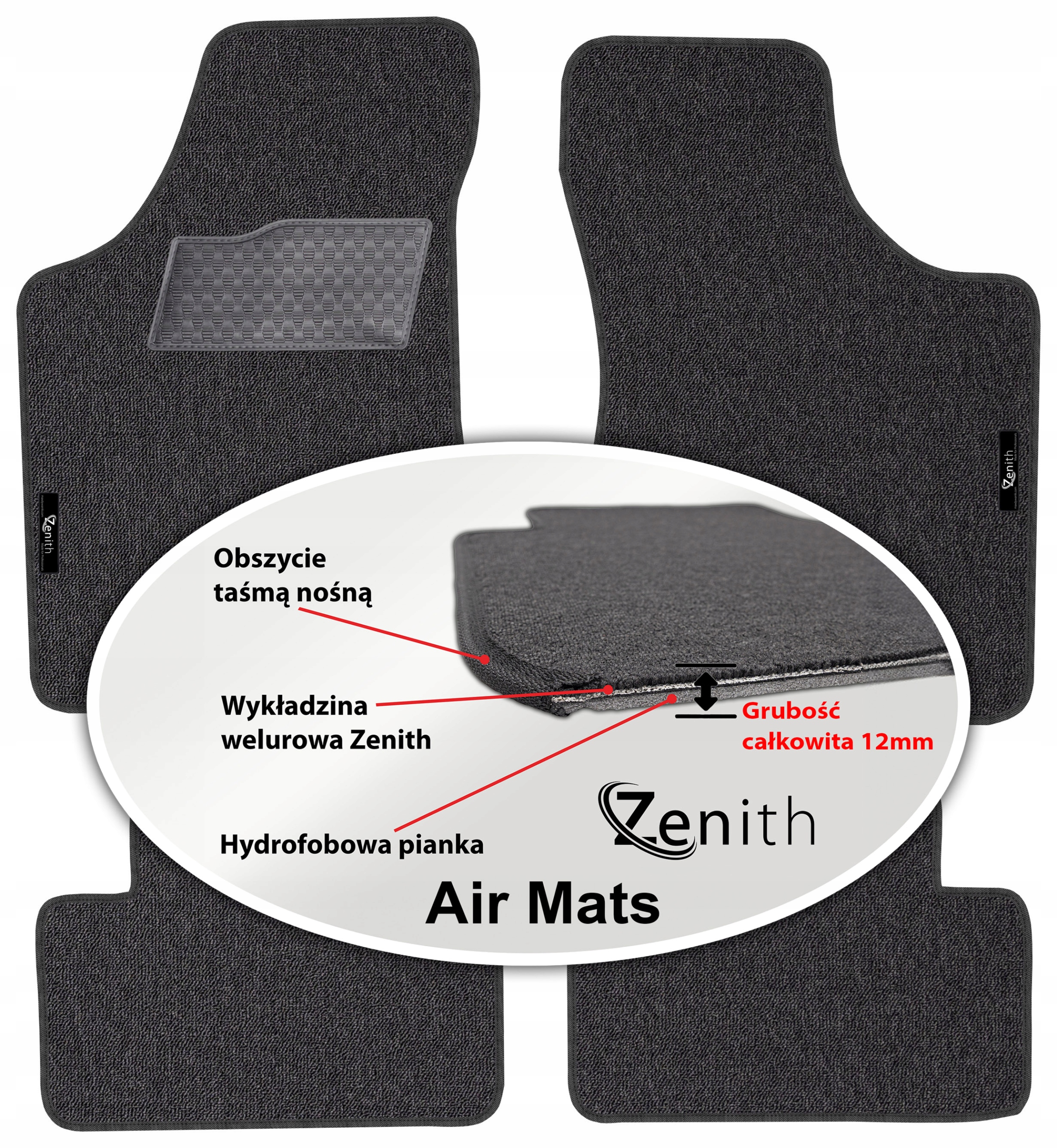 Opel Corsa A Hb 1982-1993 Velúrové koberčeky do auta Zenith Air Mats