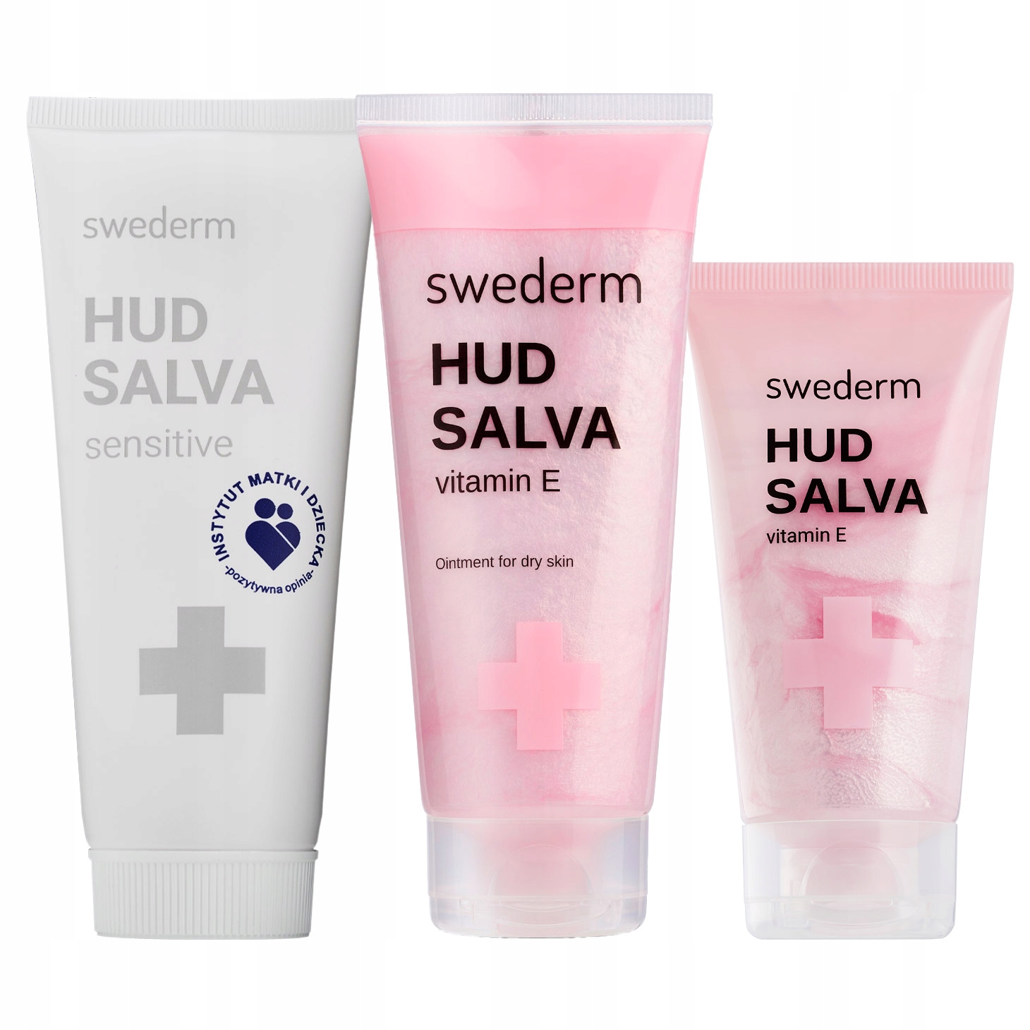 Zestaw Swederm maść Hudsalva Vitamin E (100+50ml) Sensitive 100ml