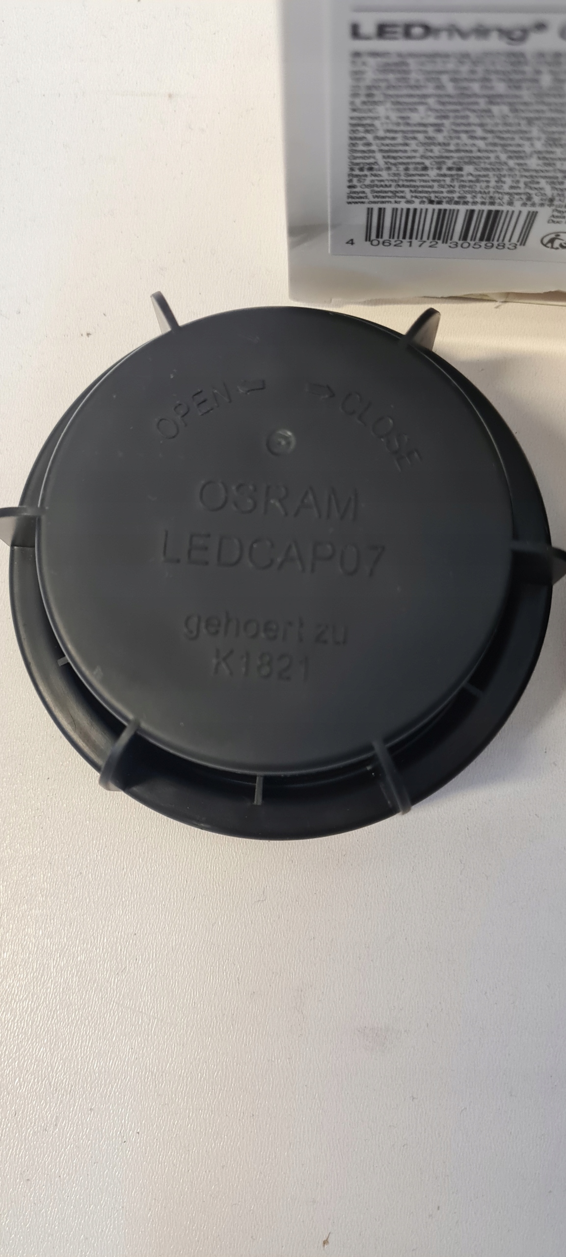 Zaślepka nasadka OSRAM LEDriving LEDCAP07 osłona ochrona reflektorów Stan opakowania oryginalne