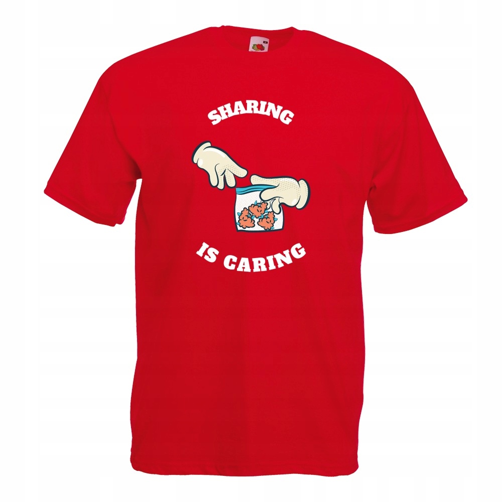 

Koszulka sharing is caring 420 L czerwona