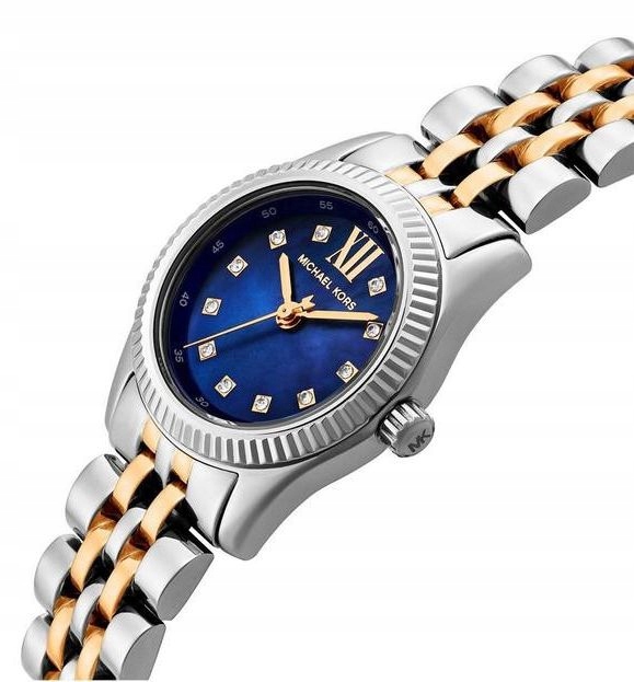 Originální Dámské Hodinky Michael Kors MK4865 Modro-zlaté, Mini