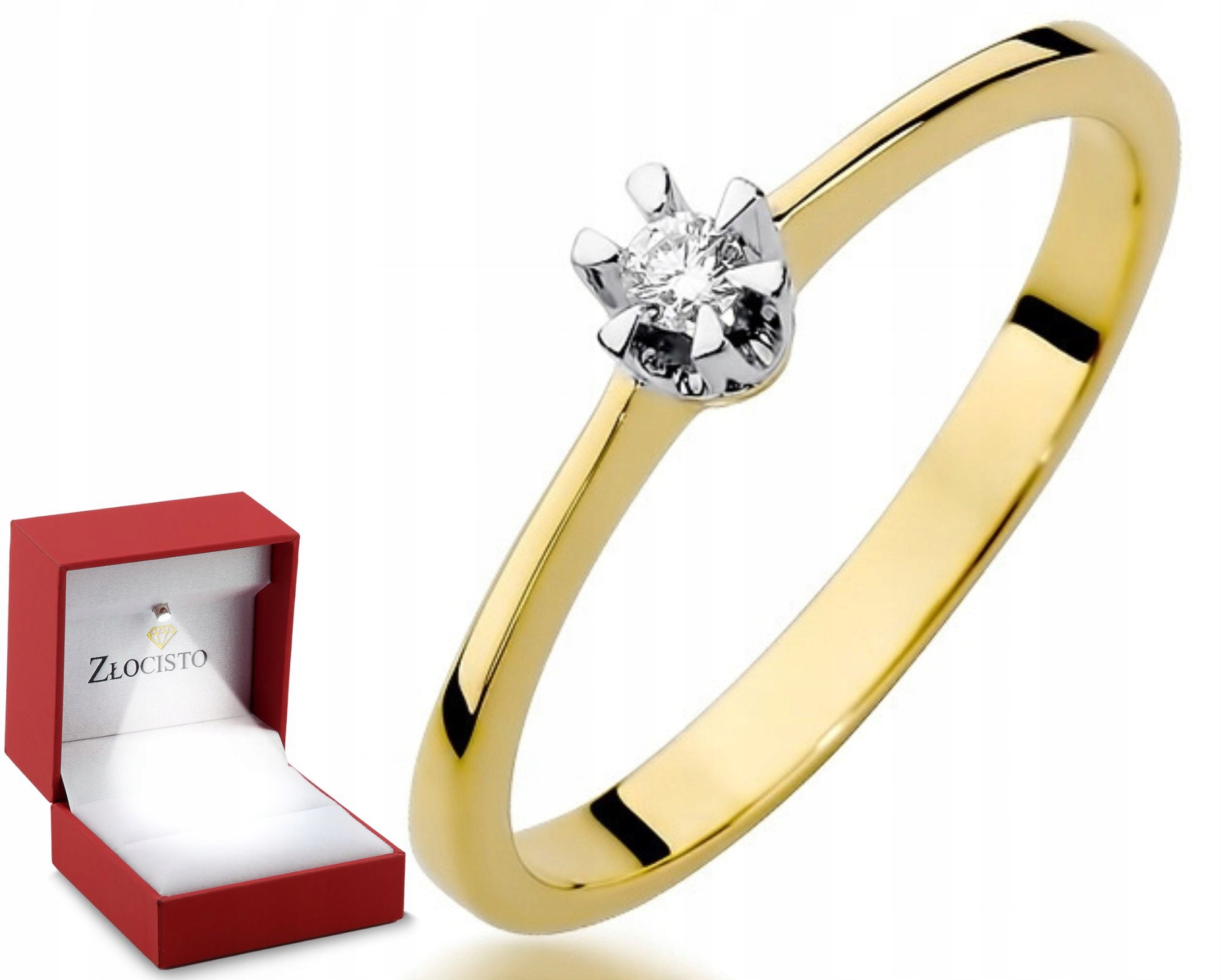 Prstýnek s briliantem Diamant Gravírování Bonus 585