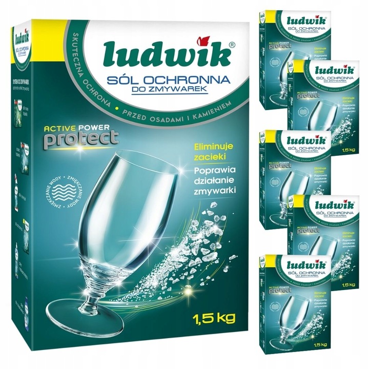 

Sól do zmywarek Ludwik 1.5 kg x 6 sztuki