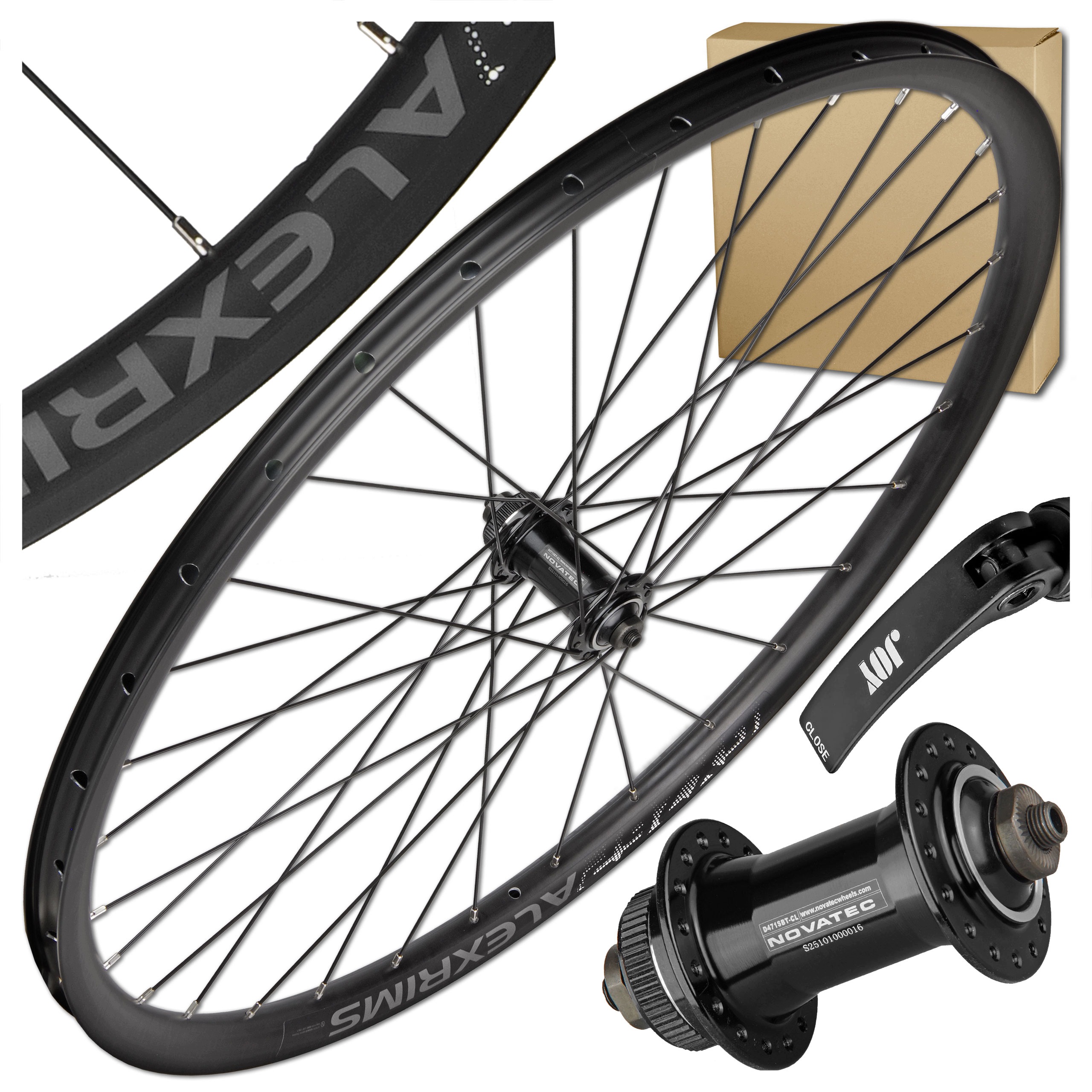 Přední Kolo Na Kolo Alexrims GX26P 29'' 622x23 Centerlock Novatec Tubeless