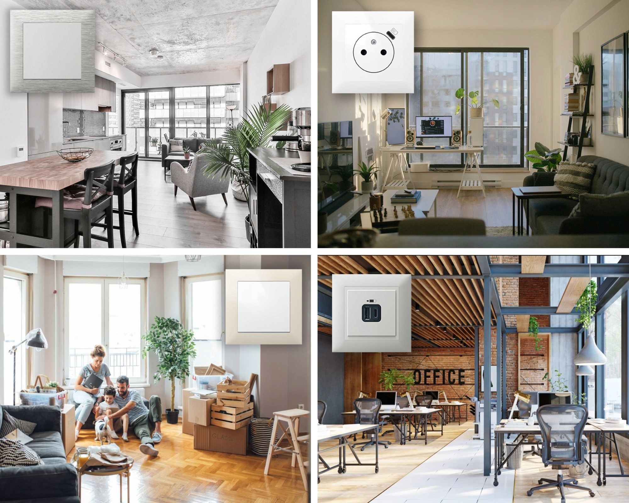 Ramka pojedyncza Czarny Legrand Suno Kolor czarny