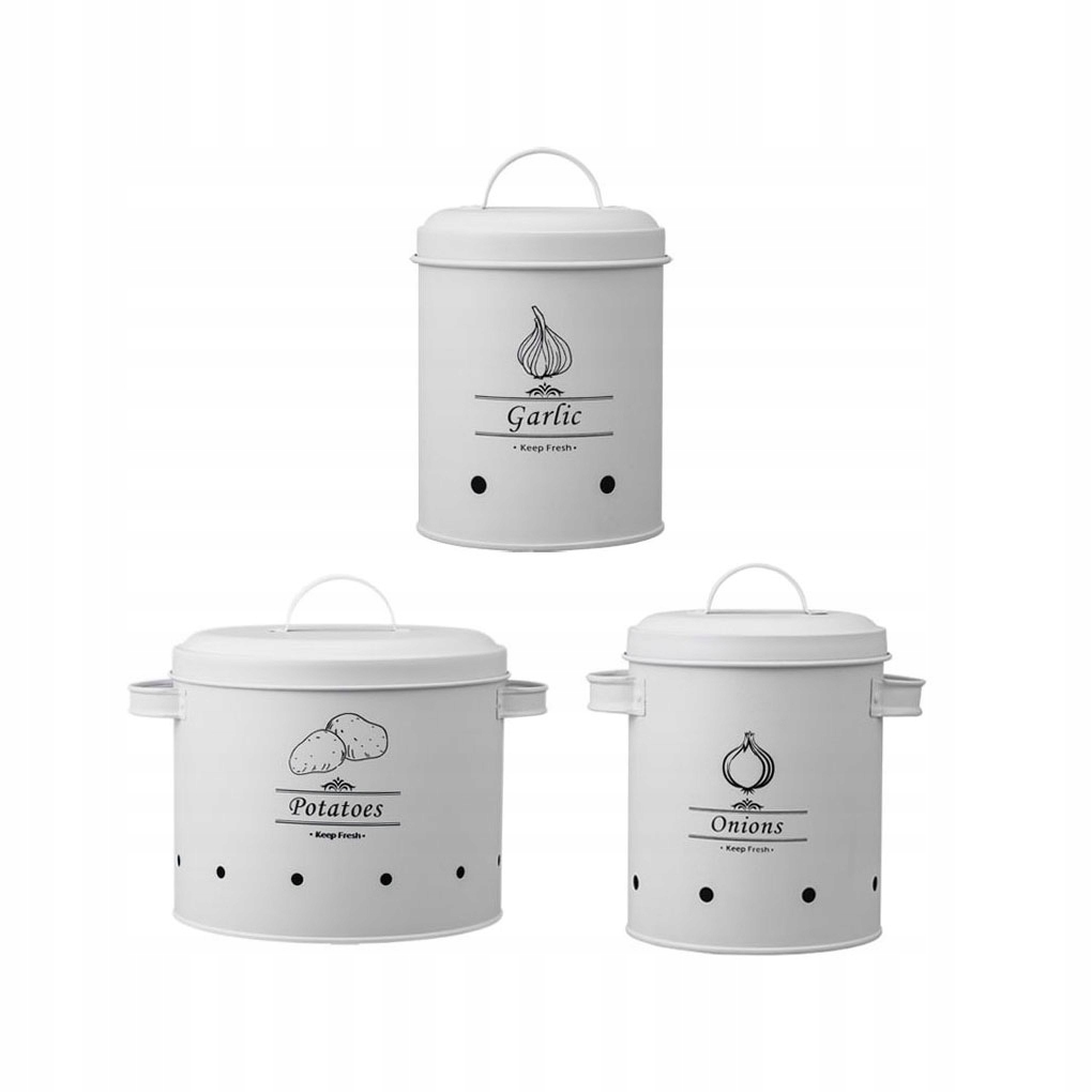 Opakowanie 3 pojemników na ziemniaki Pojemnik na