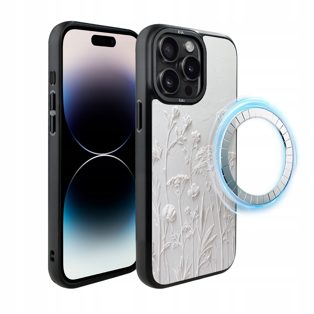 Pouzdro pro iPhone 14 Pro Ibizu DropGuard Matt s MagSafe, sušené polní květy