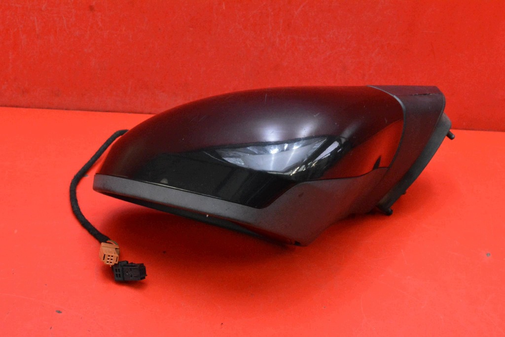 mirror left black, EU 96806498XT PEUGEOT 207 06-09 5+2 PIN